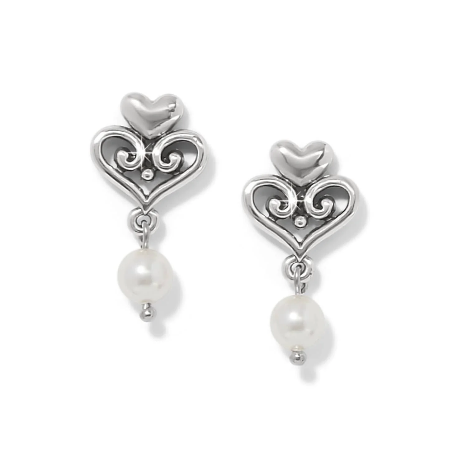 Alcazar Amor Pearl Post Drop Earrings - Image 2