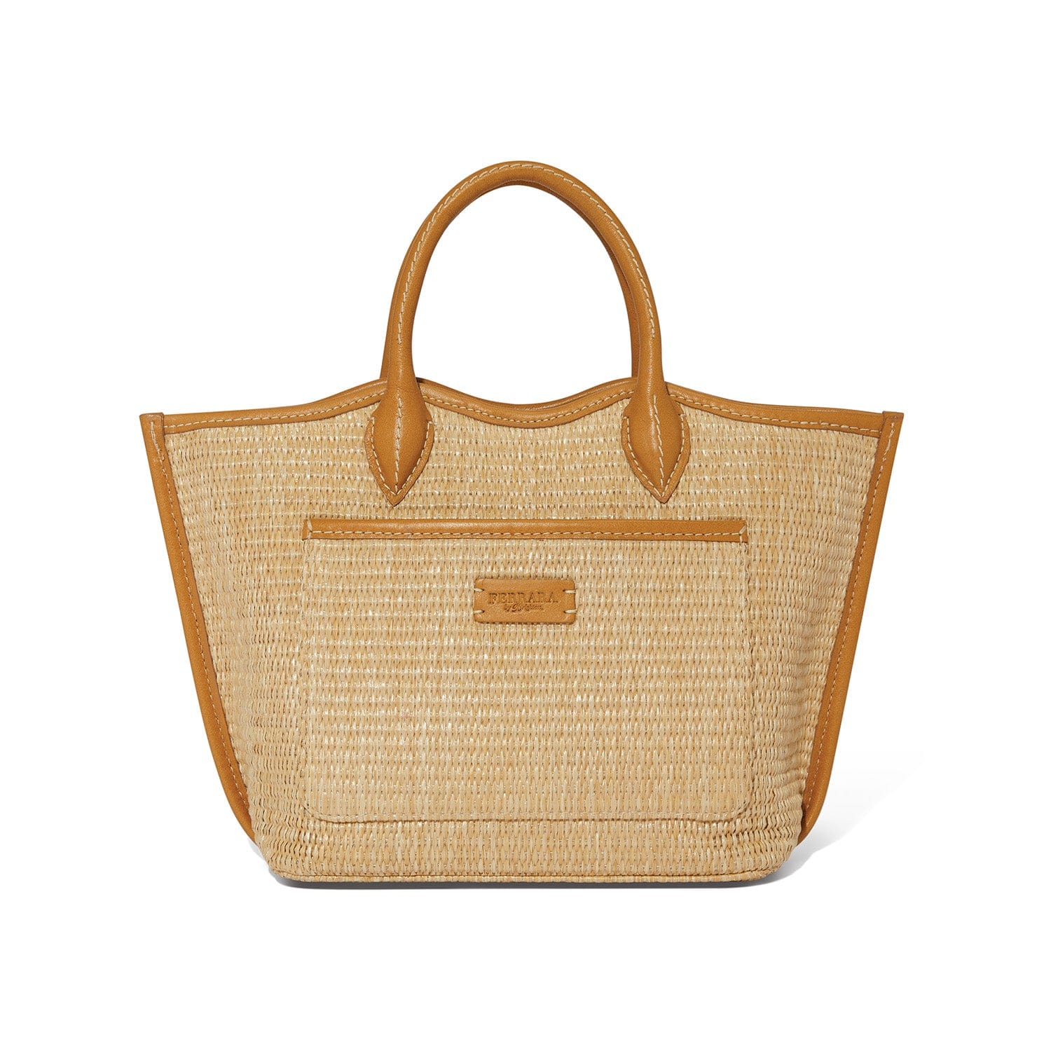 Blonde Biancca Medium Straw Tote - Image 3