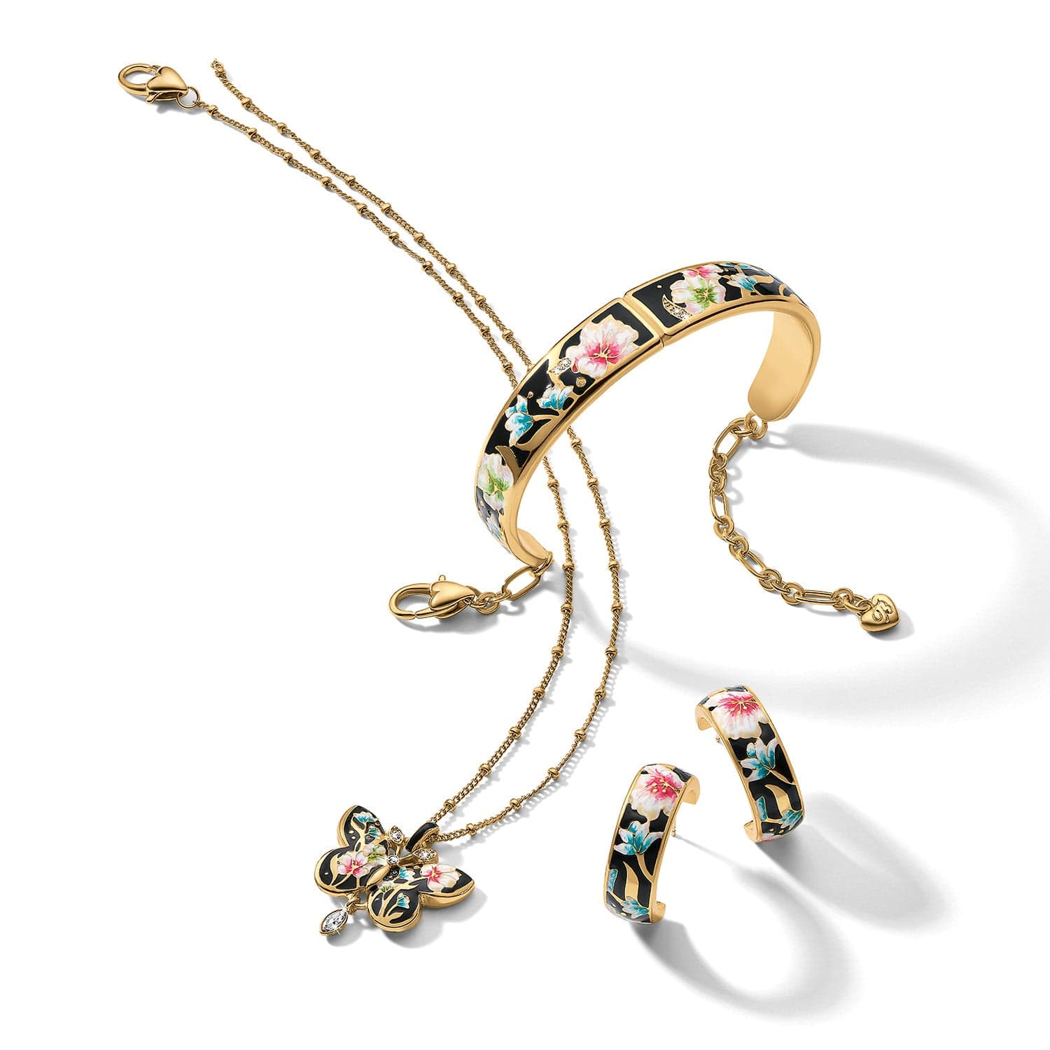 Botanique Butterfly Hoop Earrings - Image 3