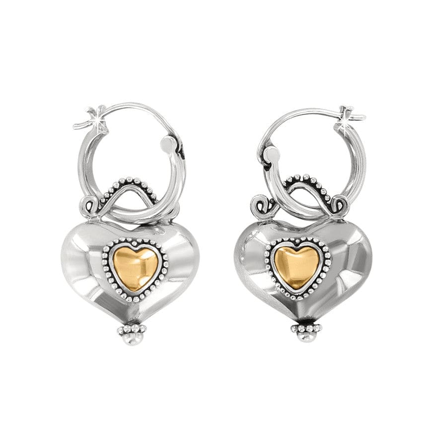 Buddha Gold Heart Reversible Earrings - Image 2