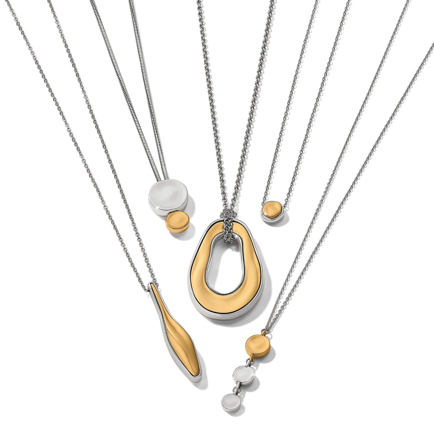 Cascade Drops Trio Necklace - Image 3
