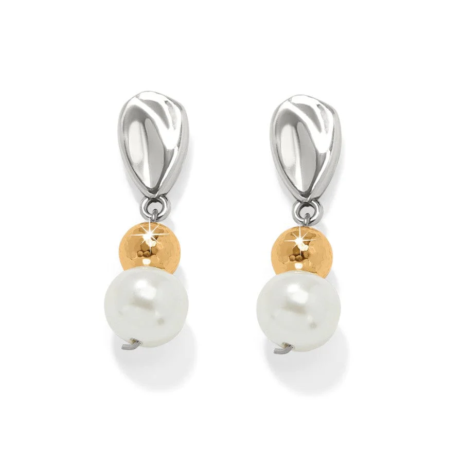 Cascade Unity Pearl Post Drop Earrings - Image 2