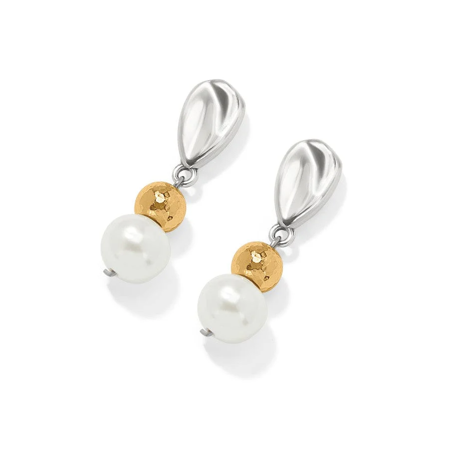 Cascade Unity Pearl Post Drop Earrings - Image 3