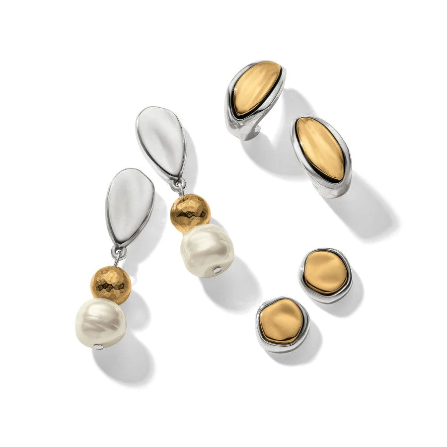 Cascade Unity Pearl Post Drop Earrings - Image 4
