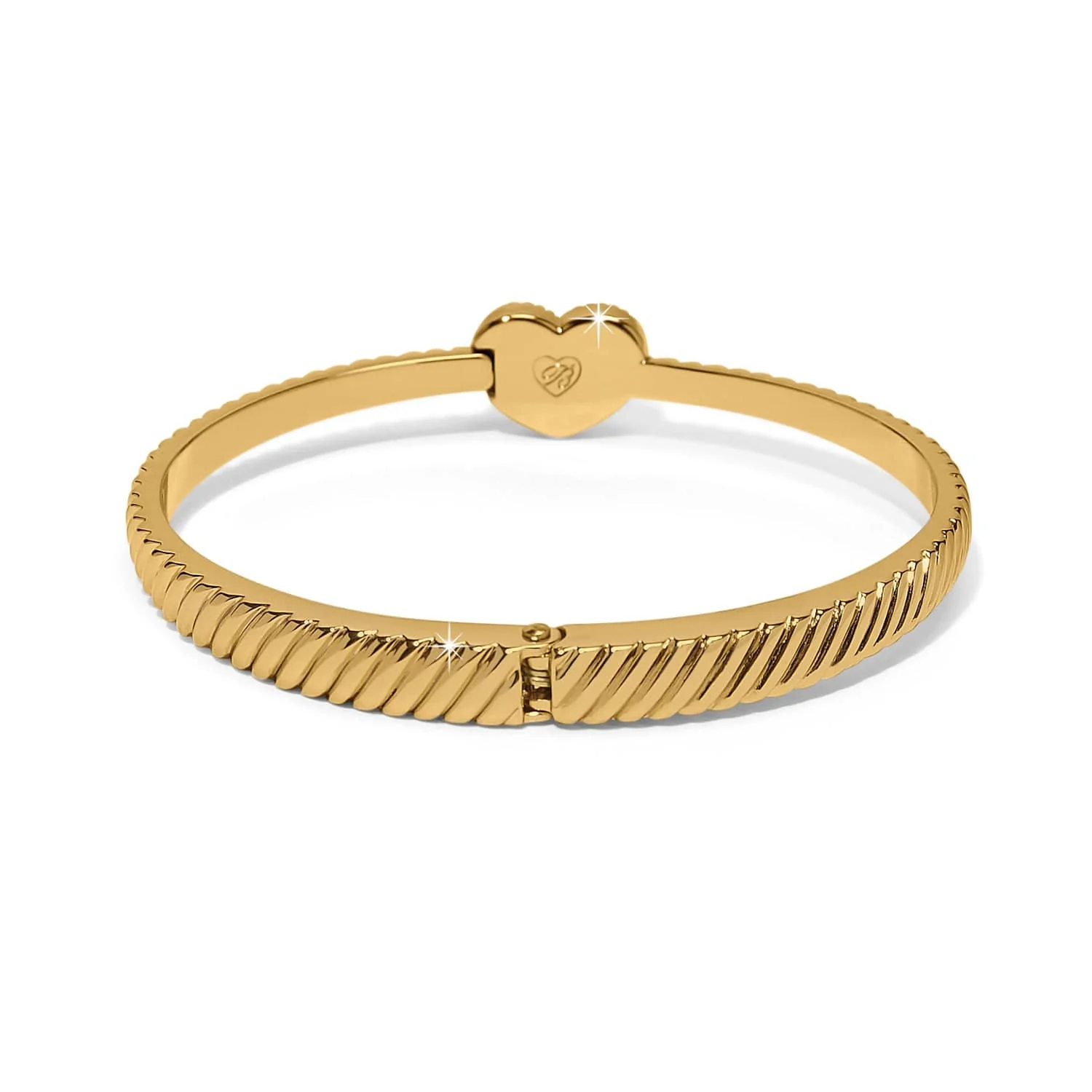 Celestia Heart Hinged Bangle - Image 4