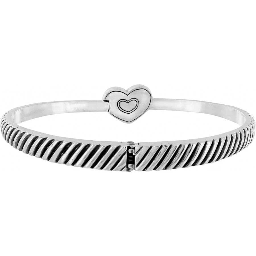 Celestia Heart Hinged Bangle - Image 8