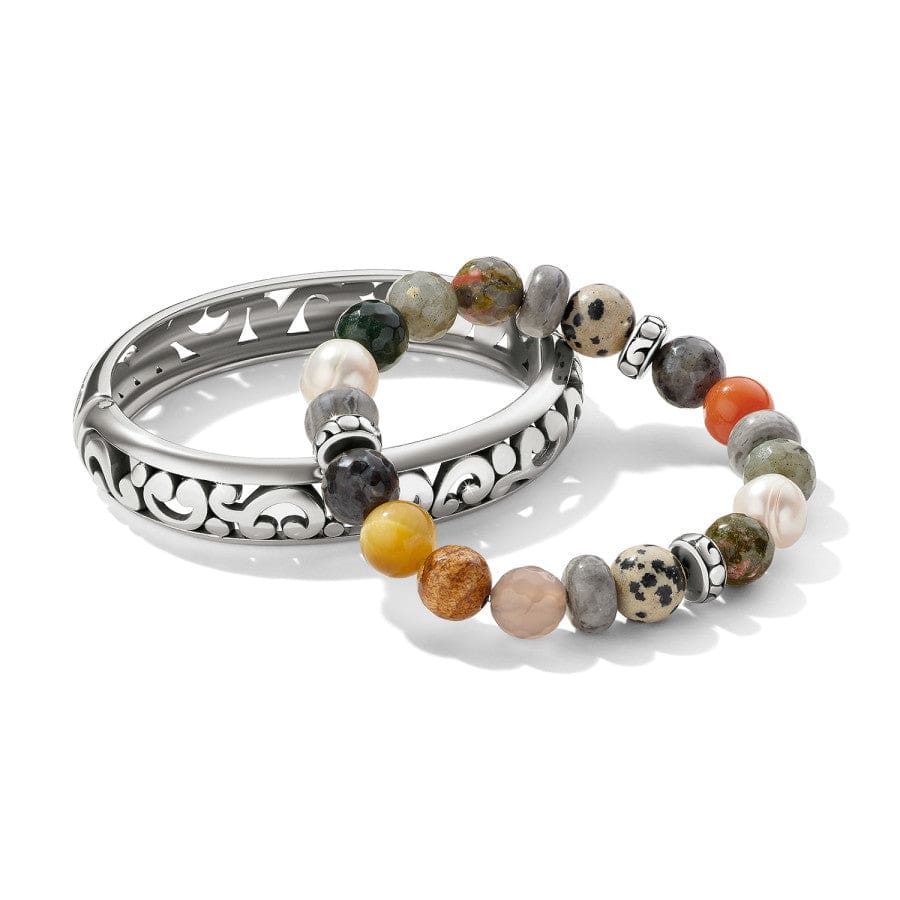 Contempo Desert Pearl Stretch Bracelet - Image 3