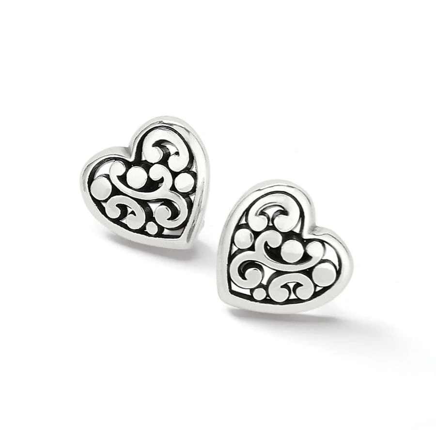 Contempo Heart Post Earrings - Image 2