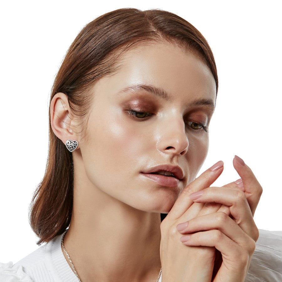 Contempo Heart Post Earrings - Image 4