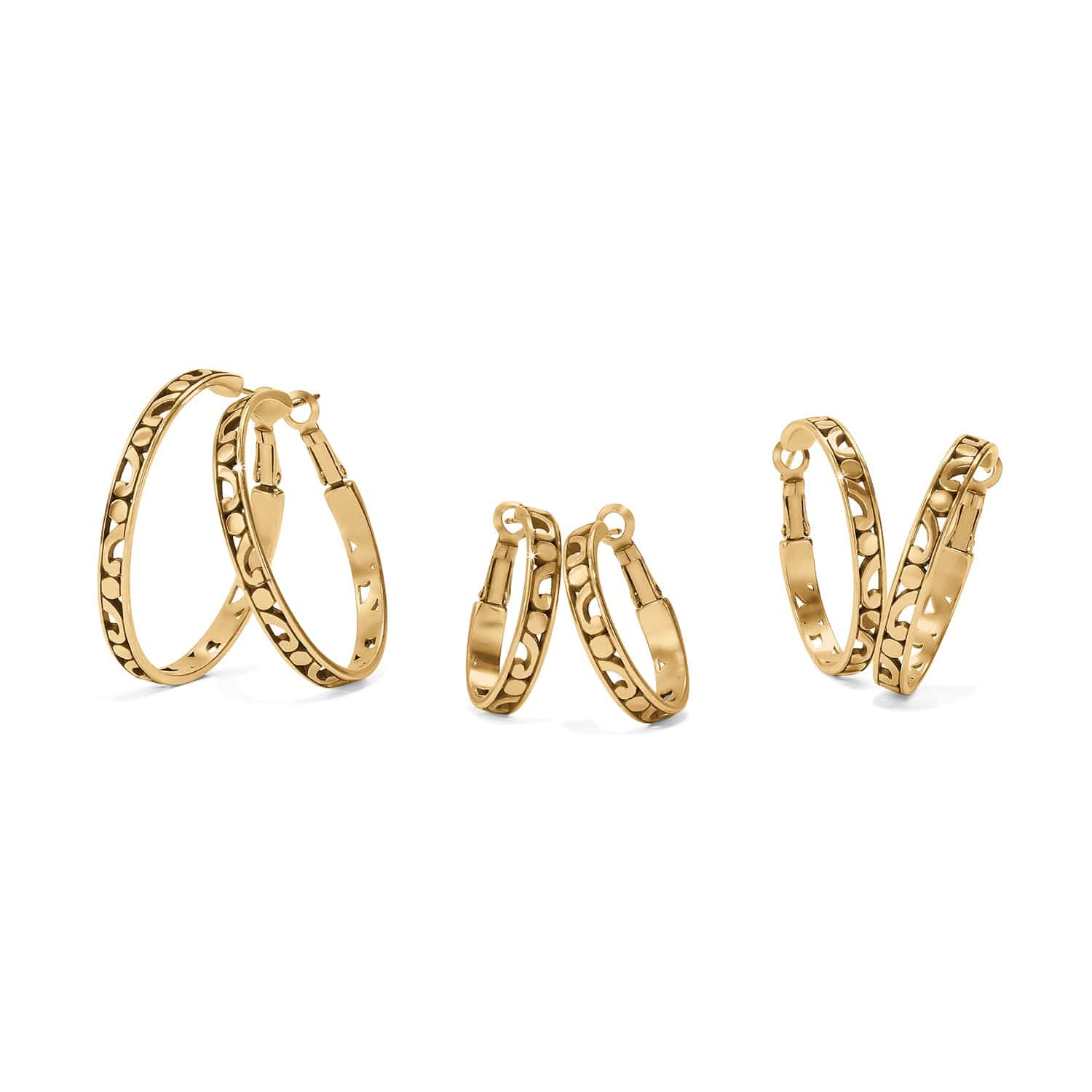 Contempo Large Hoop Earrings - Image 2