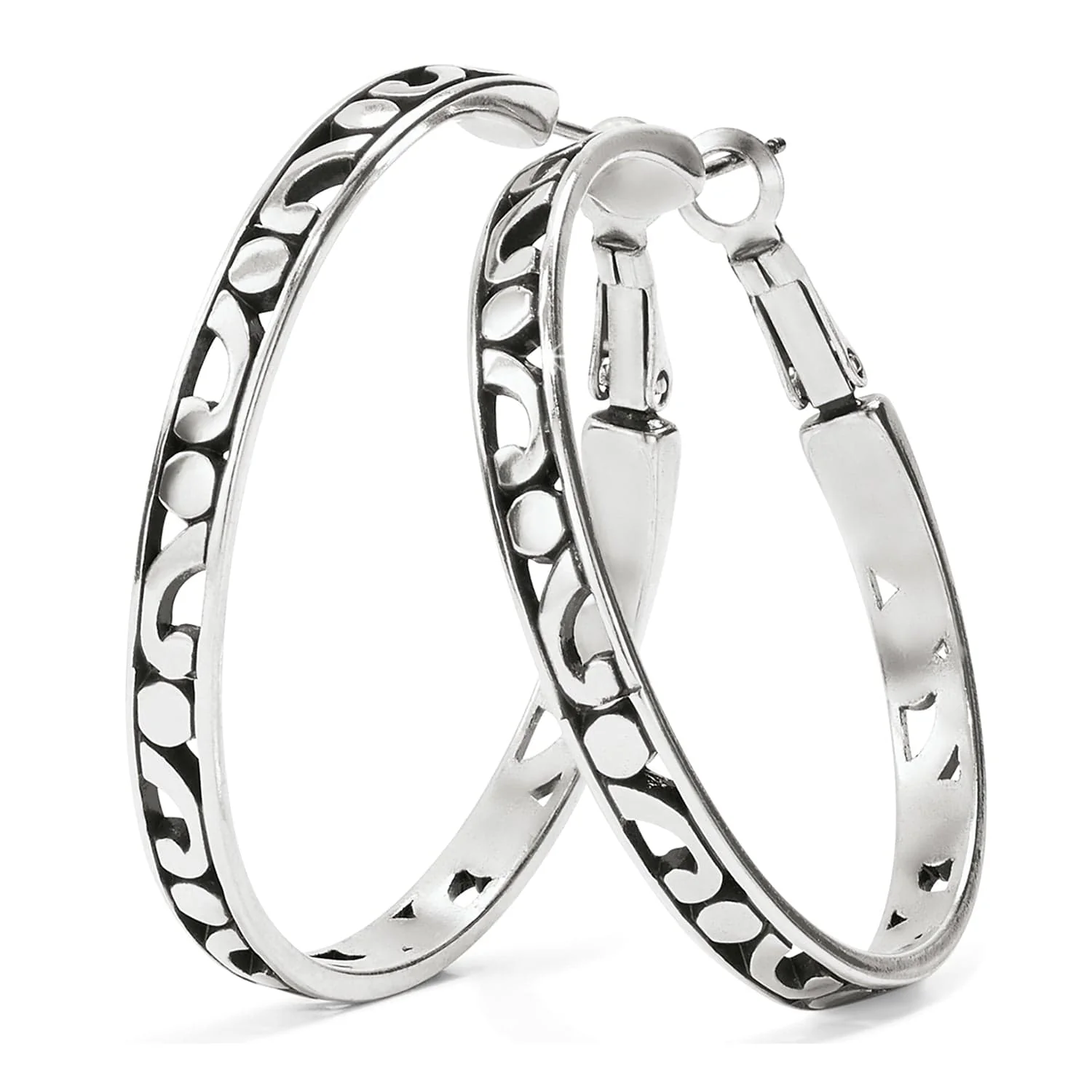 Contempo Large Hoop Earrings - Image 4