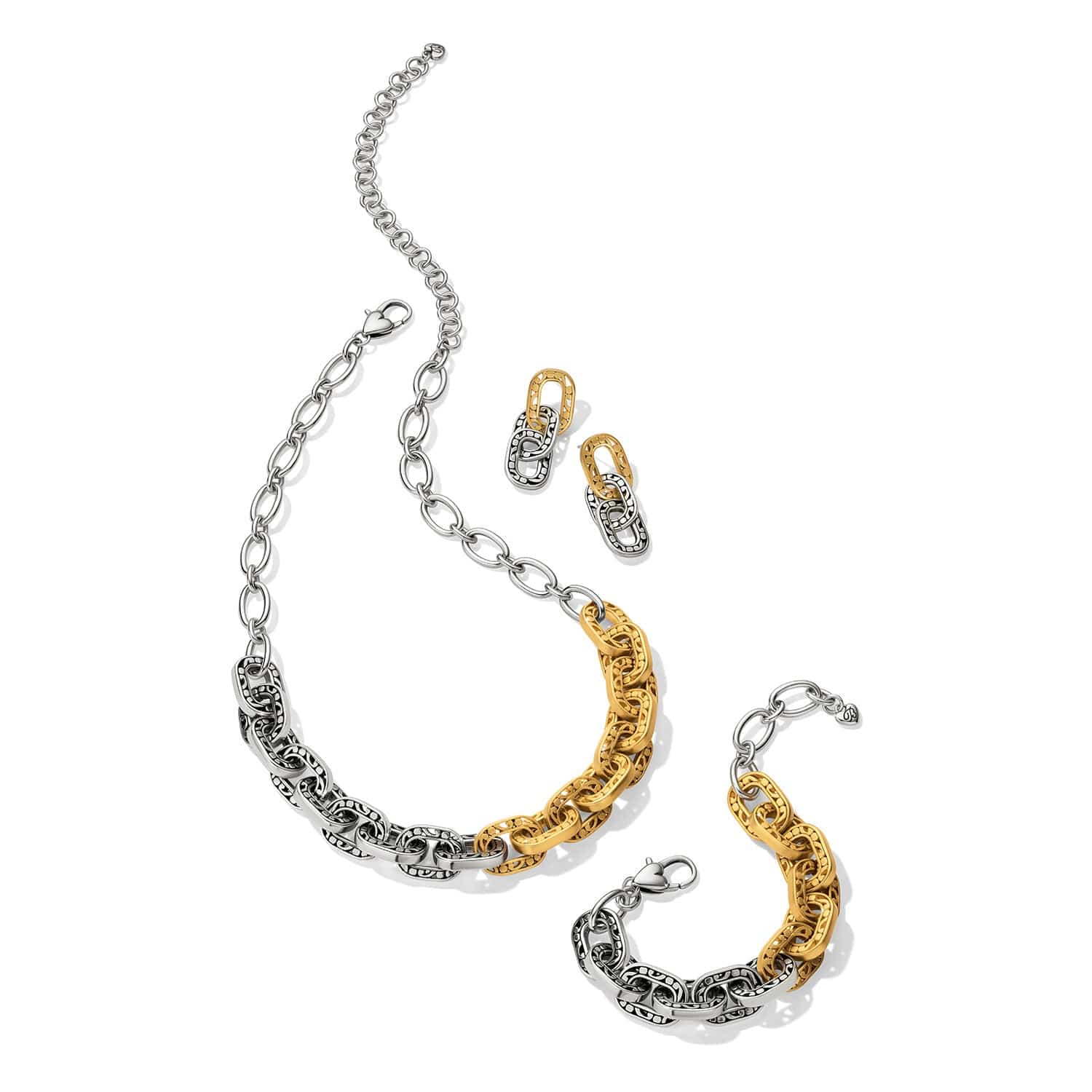 Contempo Linx Duo Post Drop Earrings - Image 3