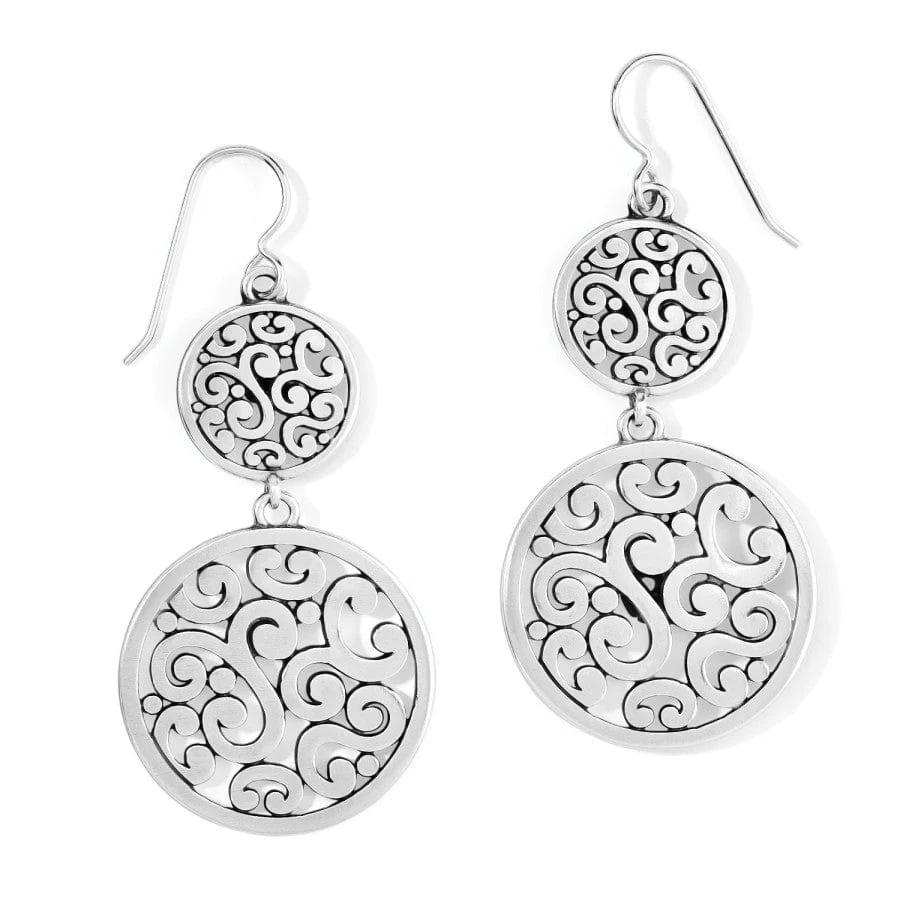 Contempo Medallion Duo French Wire Earrings - Image 6
