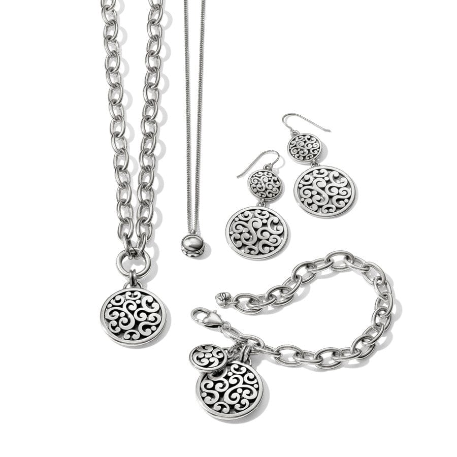 Contempo Medallion Duo French Wire Earrings - Image 7