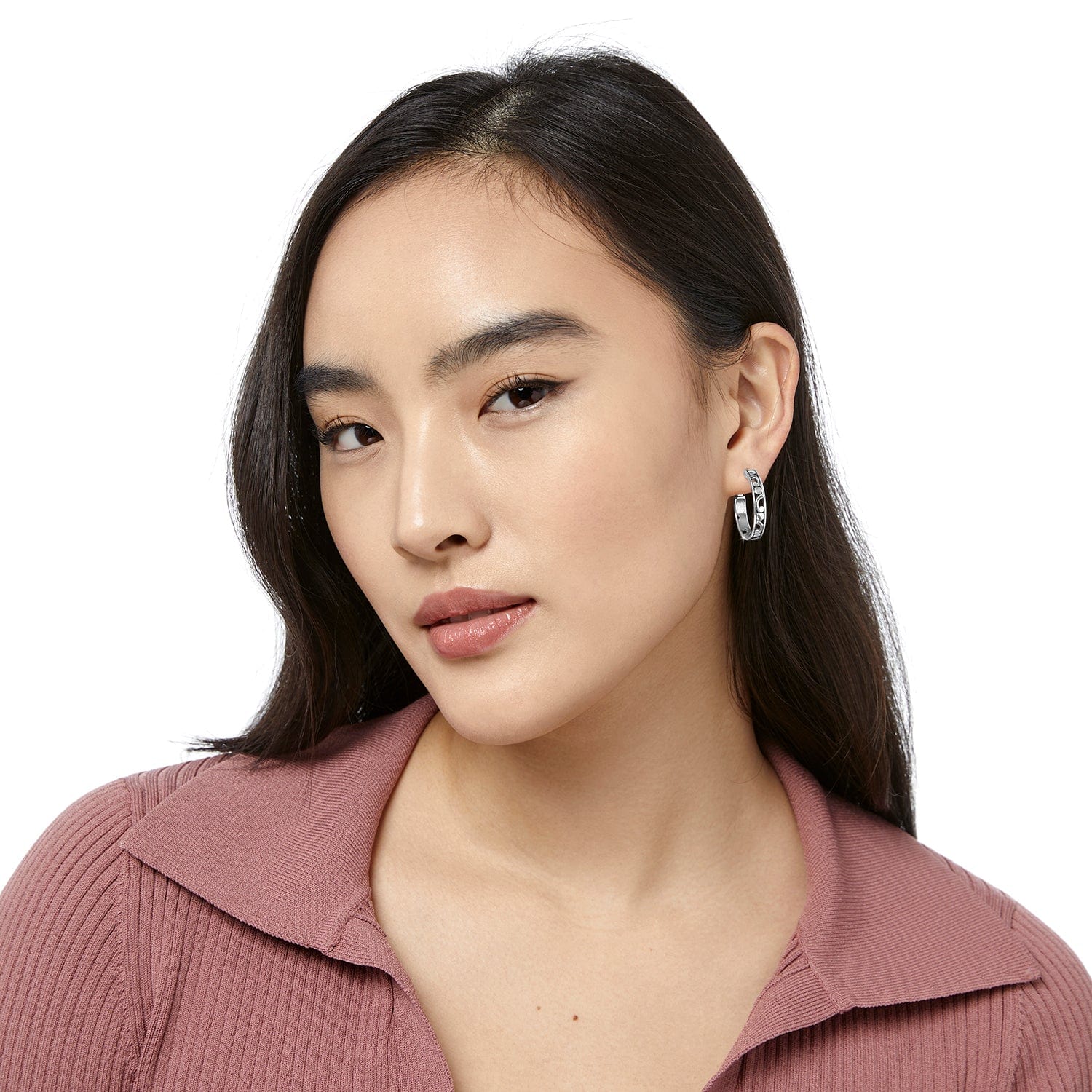 Contempo Small Hoop Earrings - Image 6