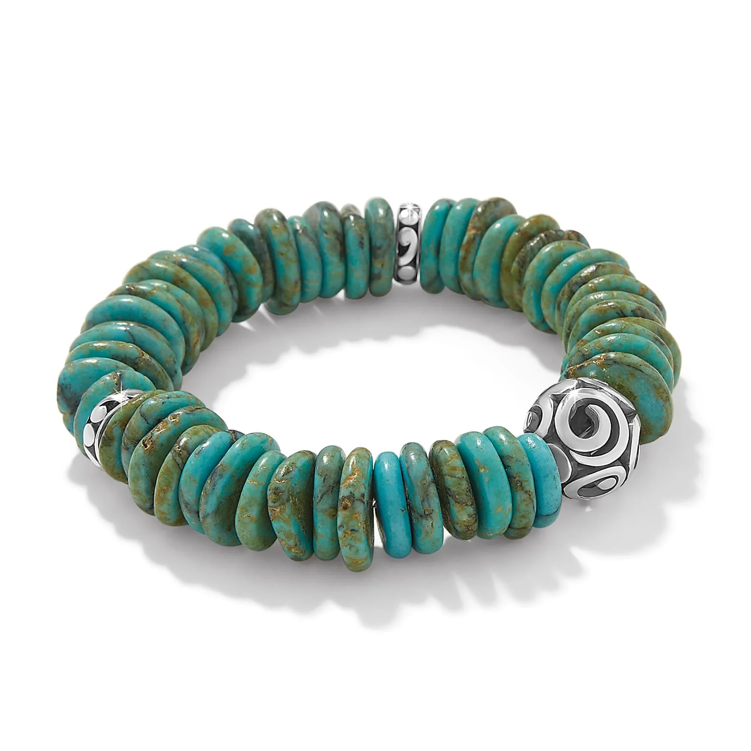 Contempo Sonora Verde Blue Stretch Bracelet - Image 2