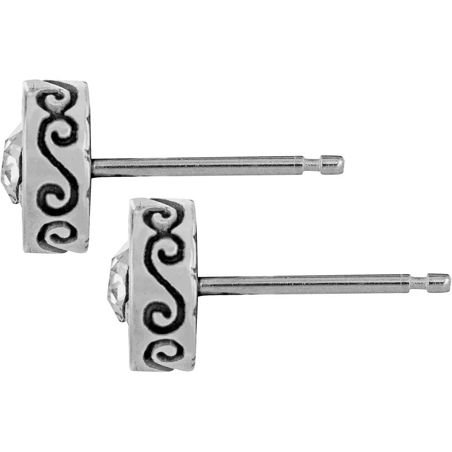 Crescent Mini Post Earrings - Image 2