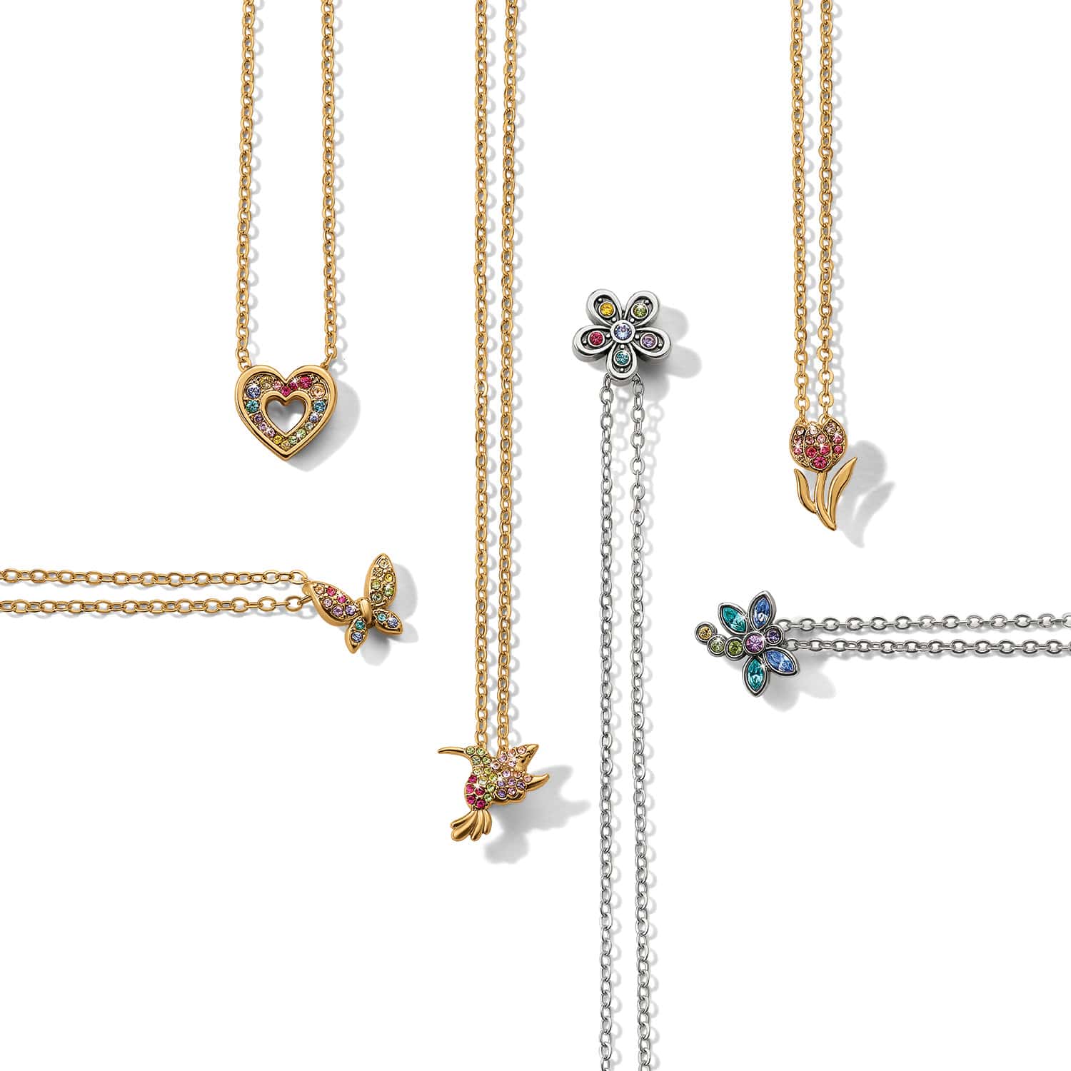 Enchanting Gem Hummingbird Necklace - Image 4