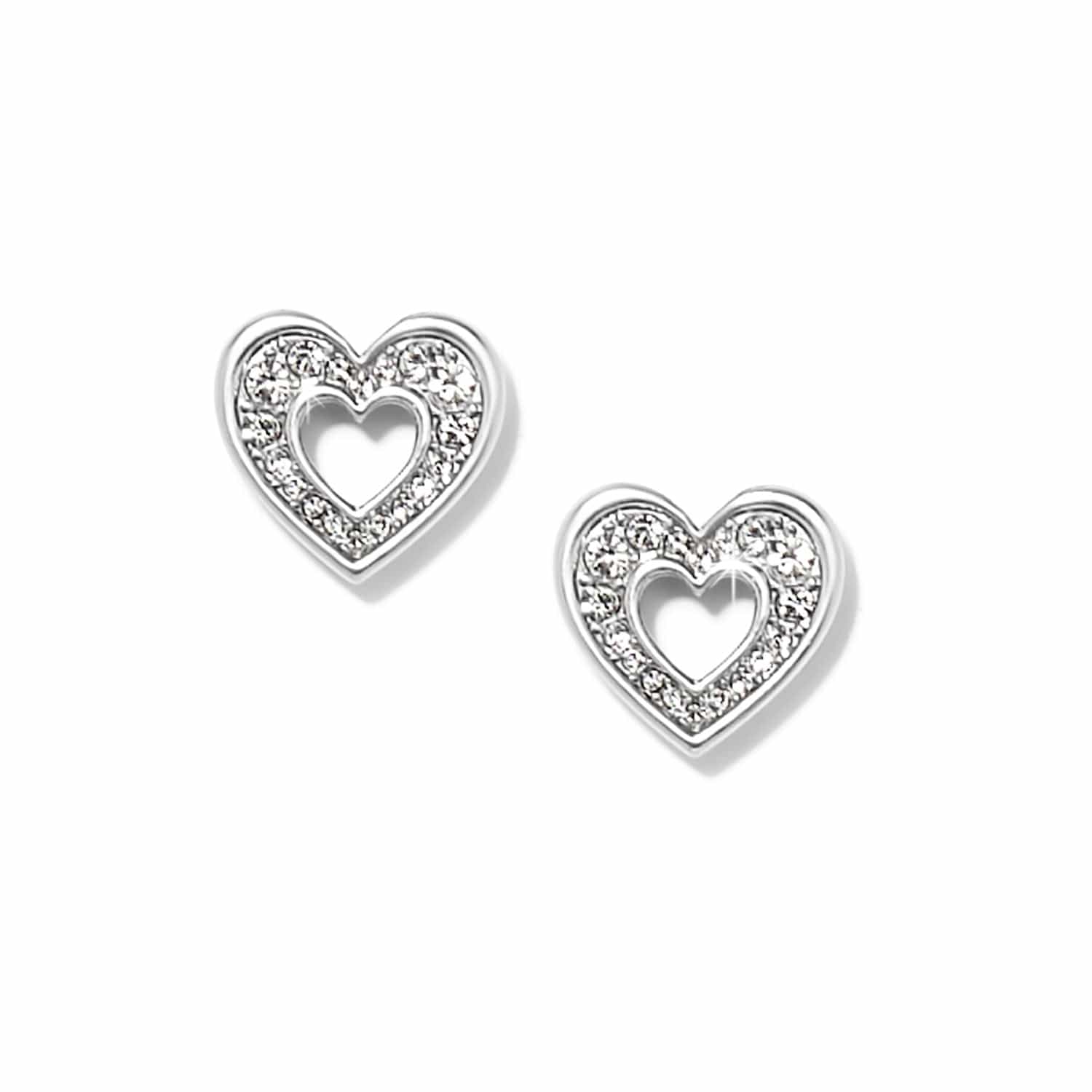 Enchanting Heart Post Earrings - Image 3