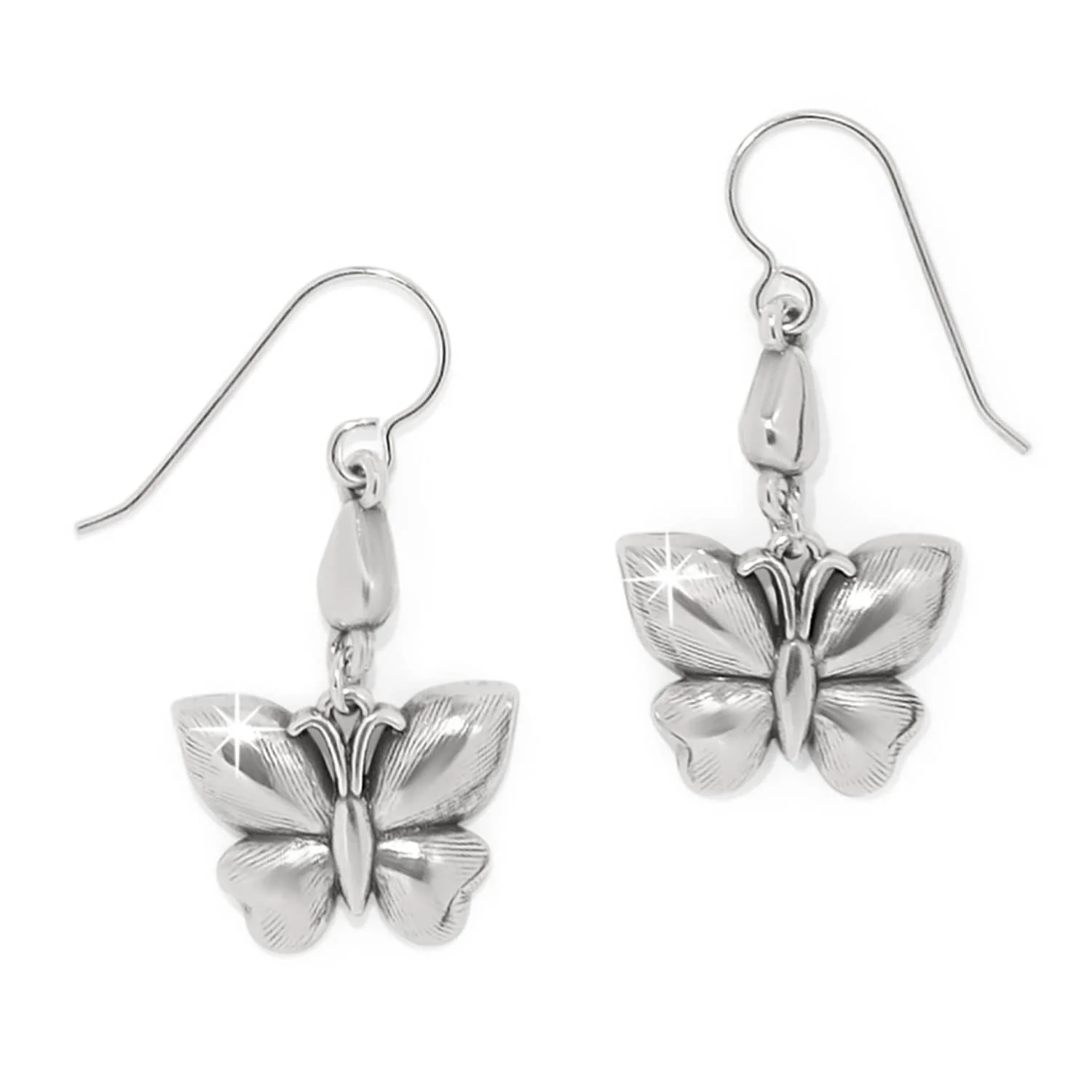 Everbloom Flutter Silver French Wire Earrings - Image 2