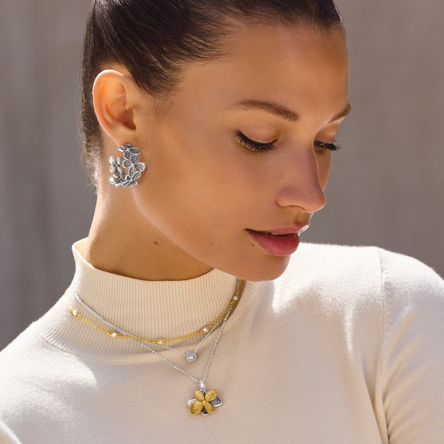 Everbloom Petal Hoop Earrings - Image 3