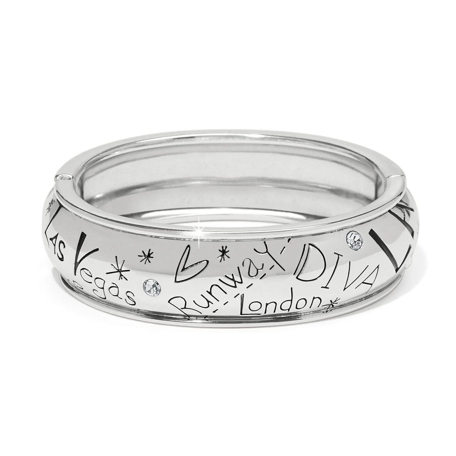Fashionista Hinged Bangle - Image 2