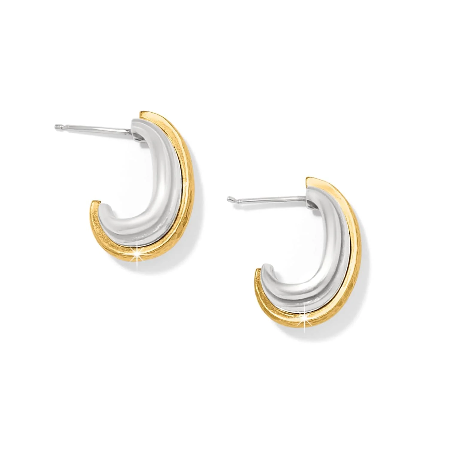 Ferrara Deco Small Hoop Earrings - Image 2