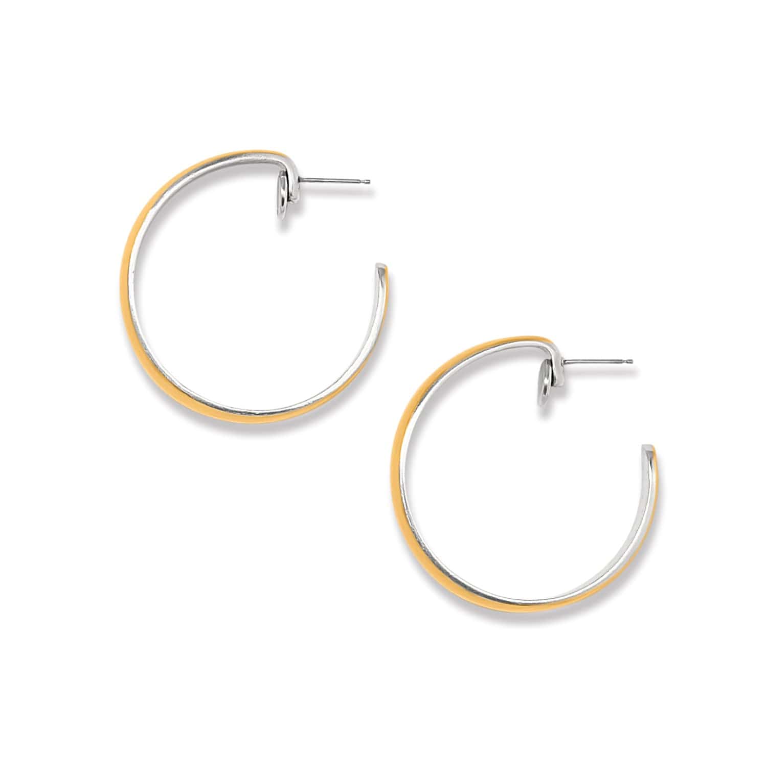 Ferrara Entrata Moon Large Hoop Earrings - Image 2