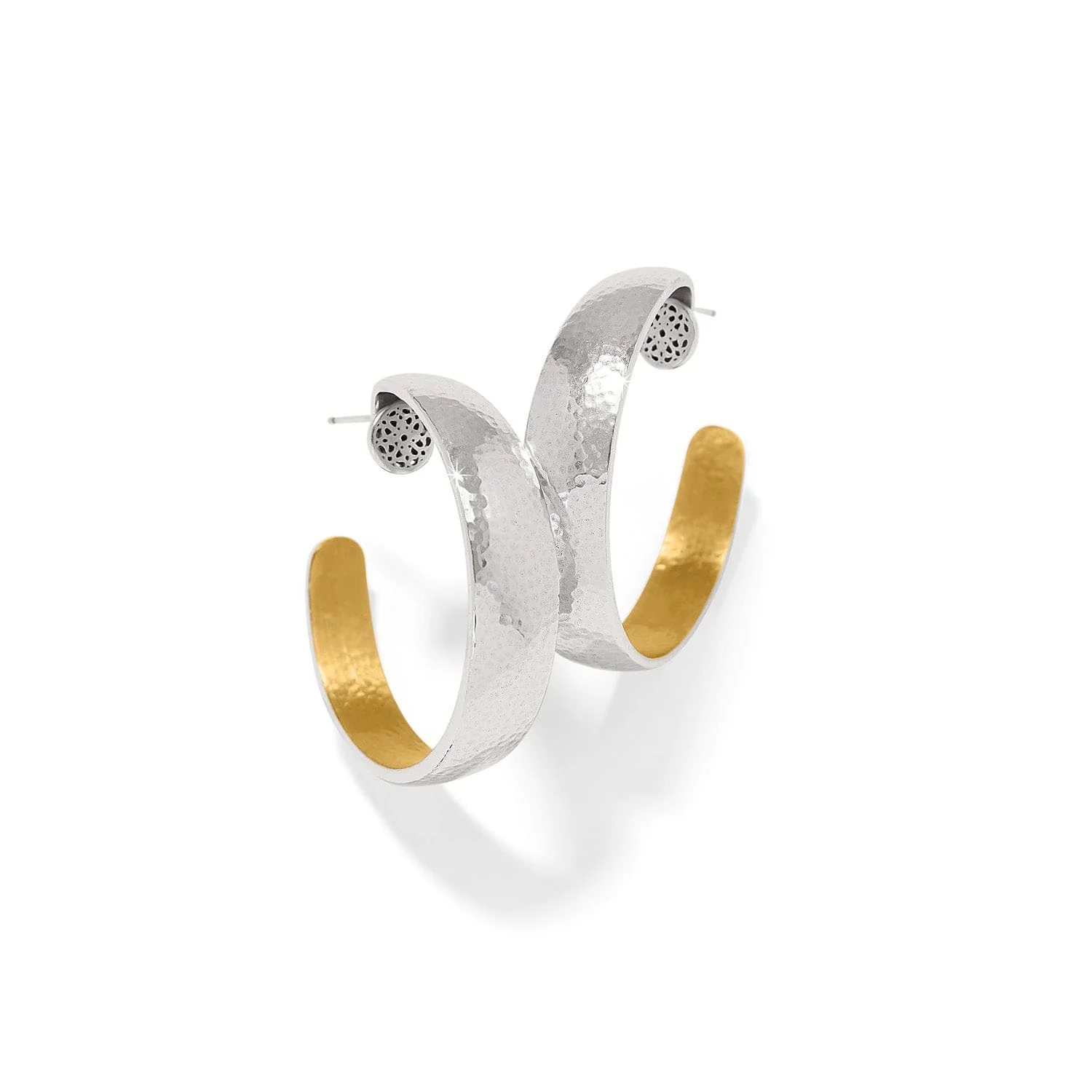 Ferrara Entrata Moon Large Hoop Earrings - Image 3