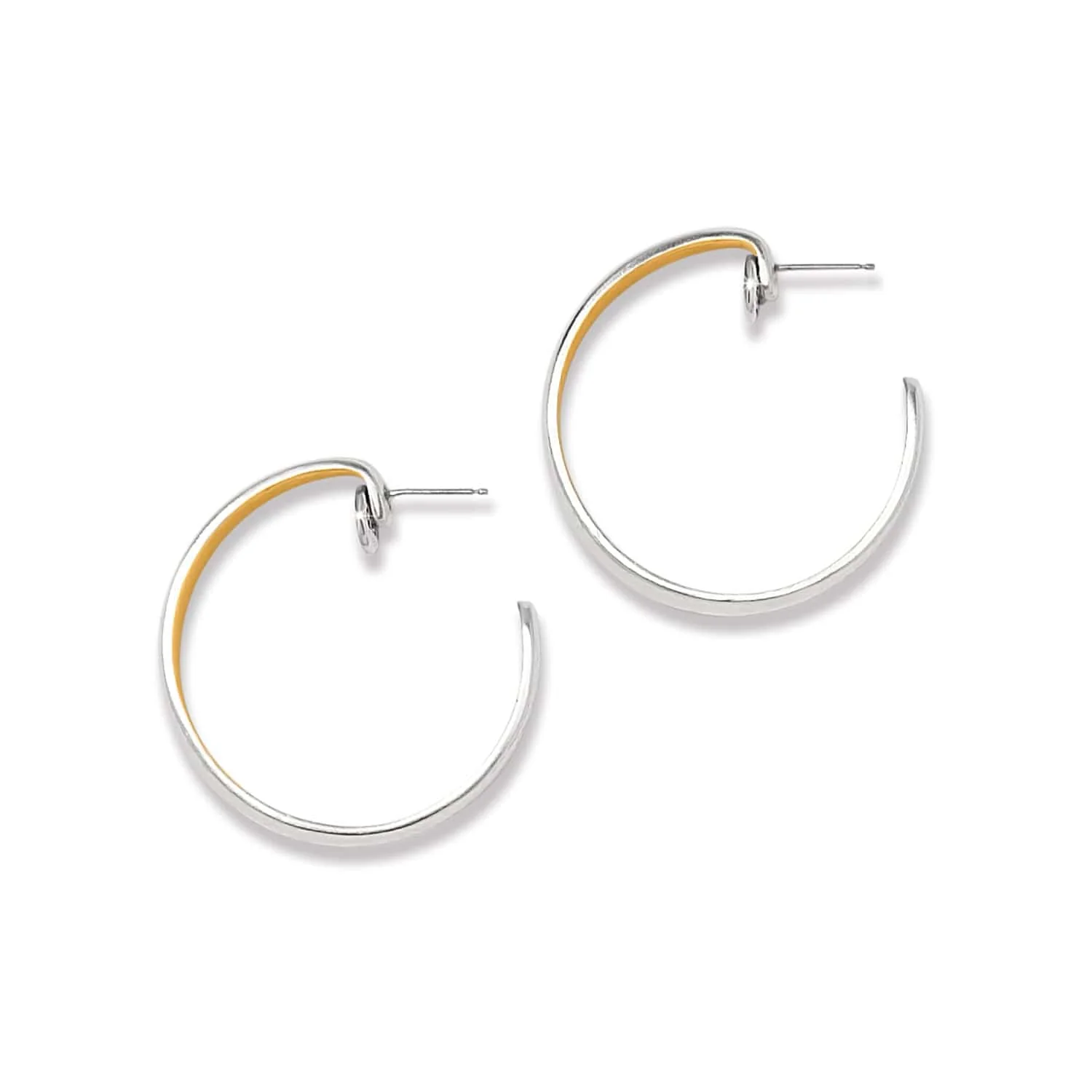 Ferrara Entrata Moon Large Hoop Earrings - Image 4