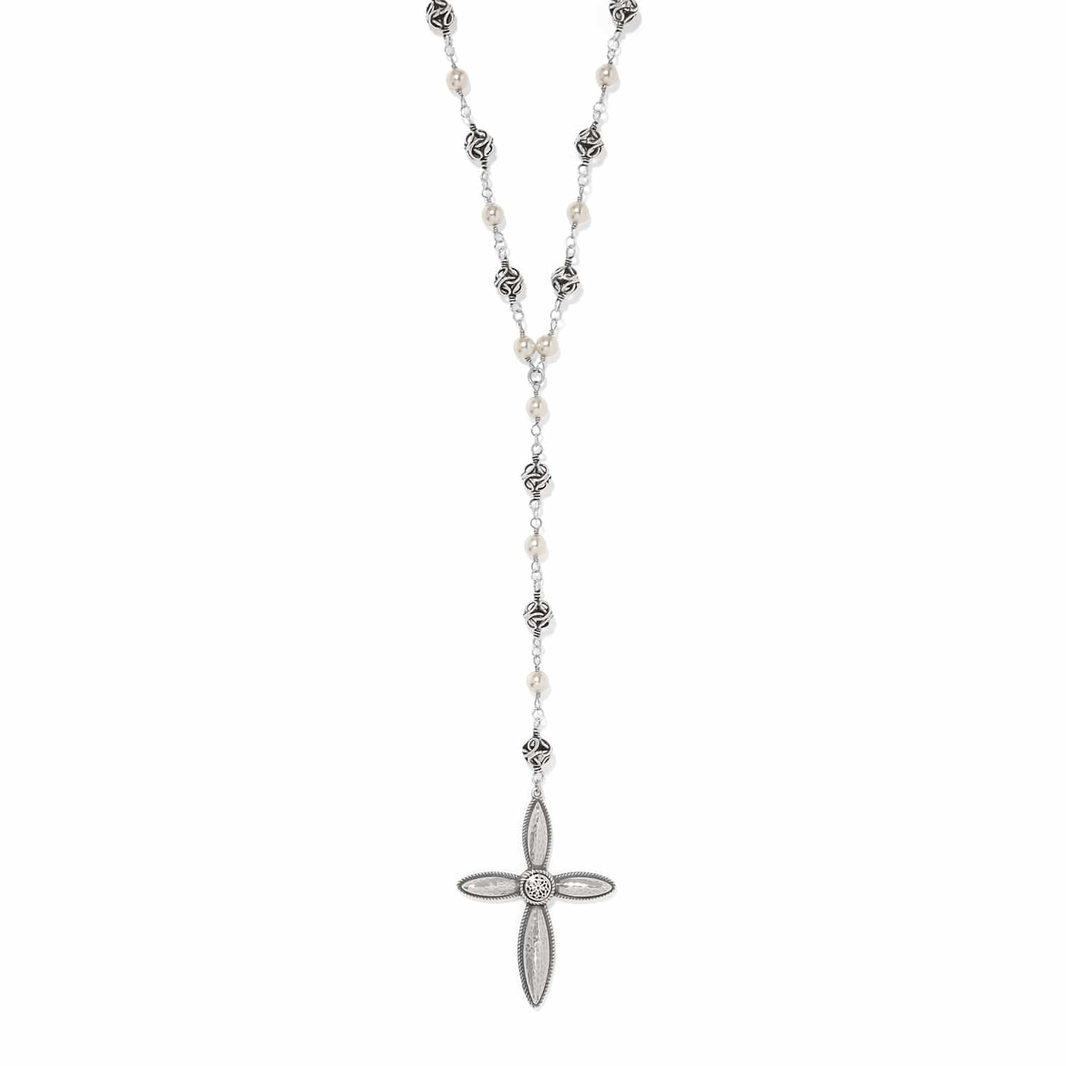Ferrara Lacrima Rosary Necklace