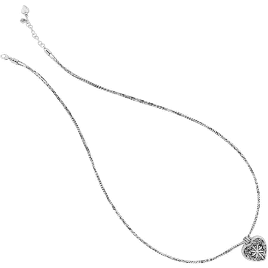 Floral Heart Locket Necklace - Image 4