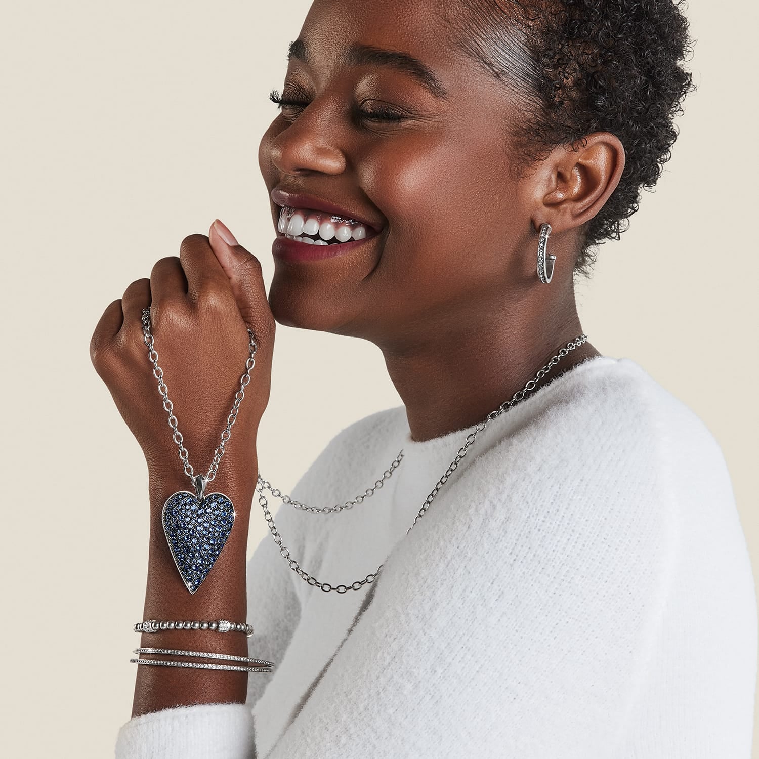 Glisten Heart Large Convertible Necklace - Image 7