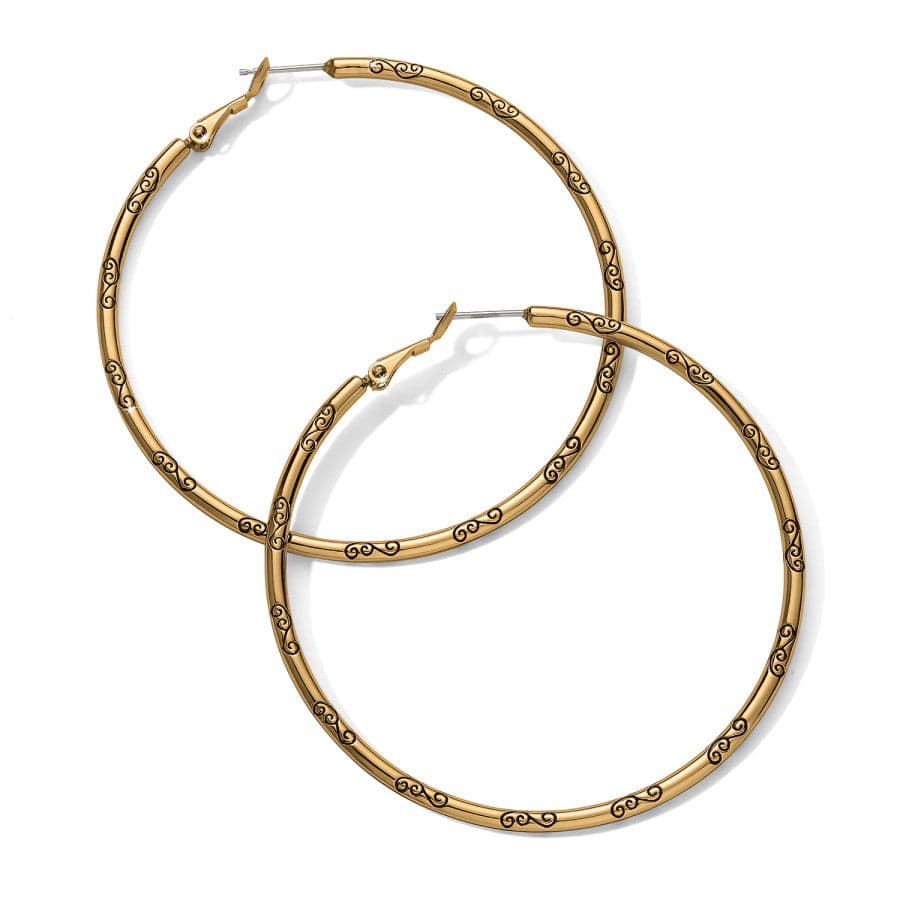 Grande Hoop Charm Earrings - Image 3