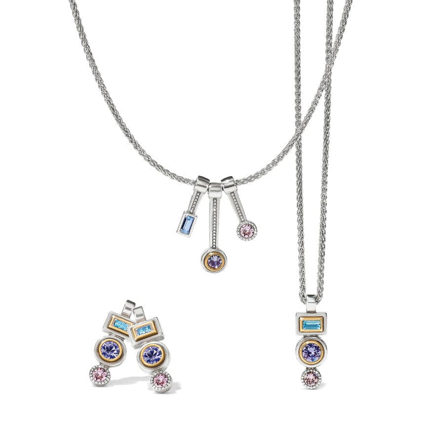 Halo Gleam Drop Post Earrings - Image 3