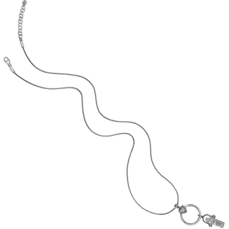 Heart Charm Reversible Badge Clip Necklace - Image 3