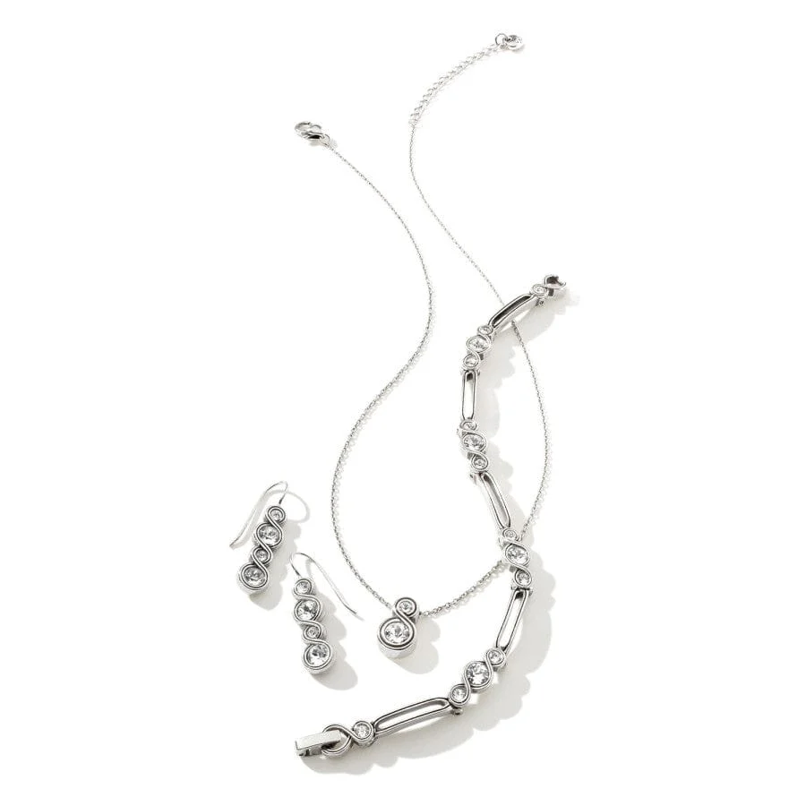 Infinity Sparkle French Wire Earrings - Image 4
