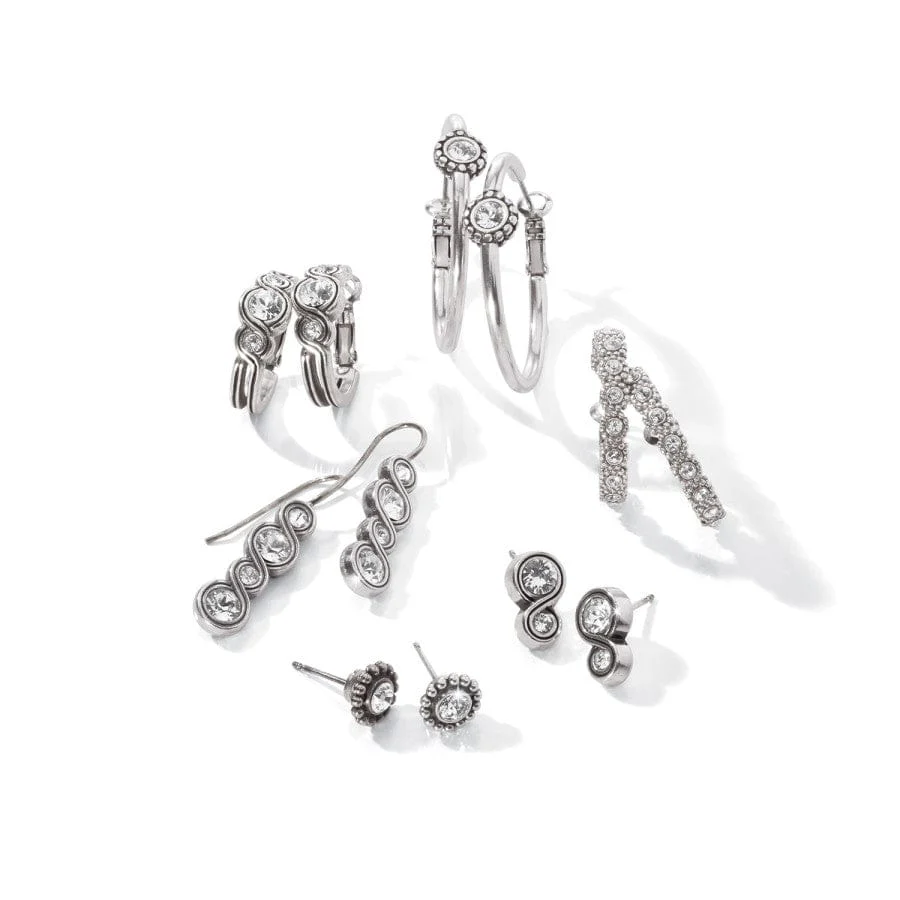 Infinity Sparkle French Wire Earrings - Image 5