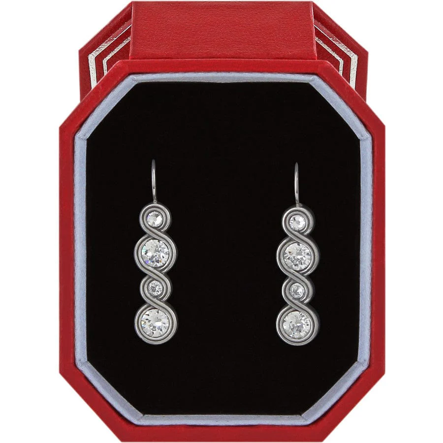Infinity Sparkle French Wire Earrings Gift Box