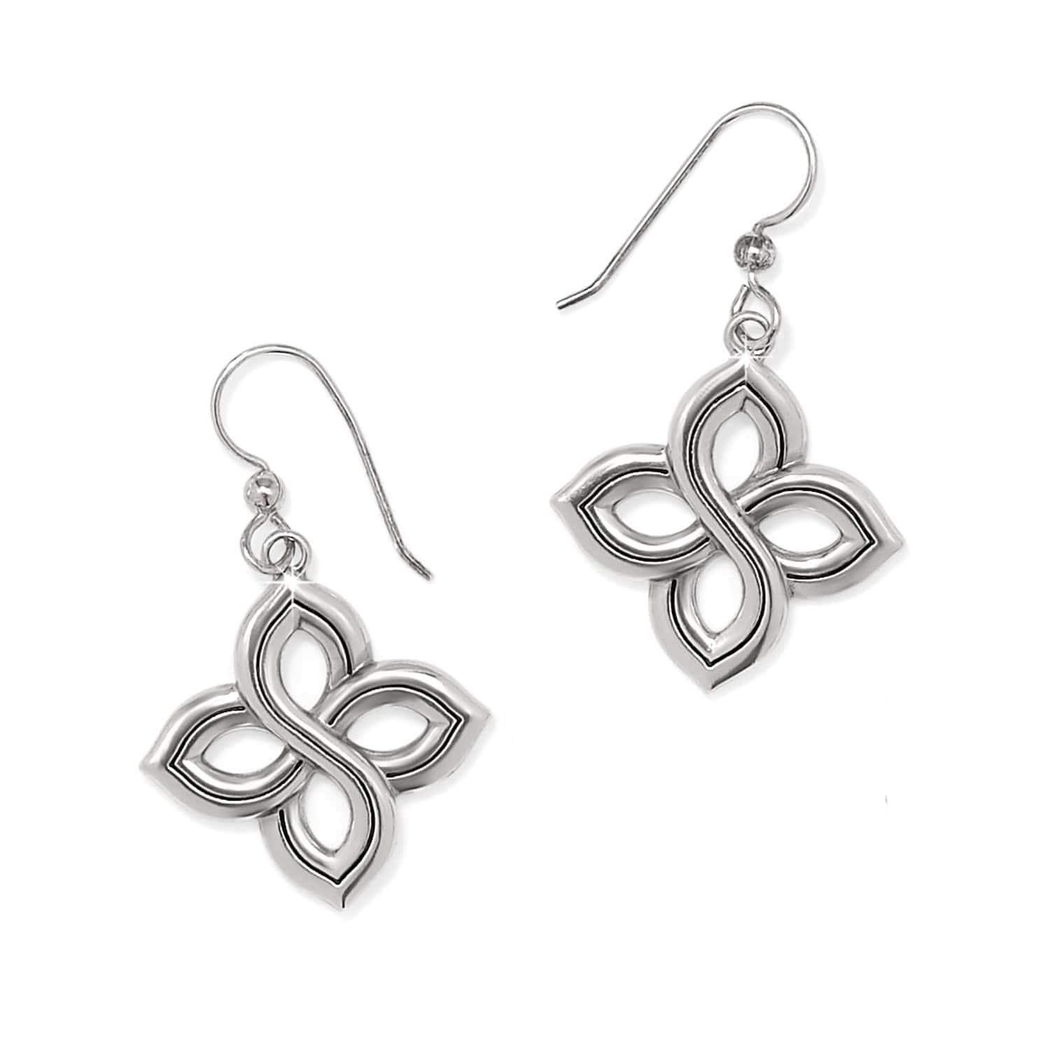 Interlok Floral Knot French Wire Earrings - Image 2