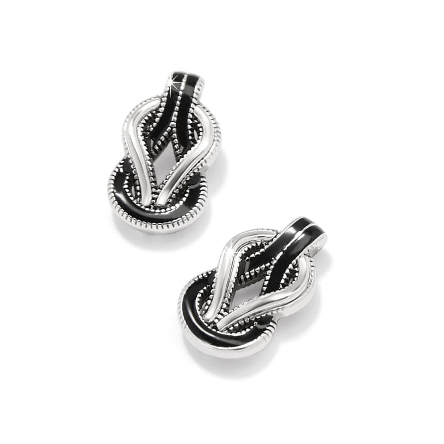 Interlok Harmony Black Post Earrings - Image 2