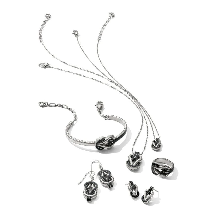 Interlok Harmony Black Post Earrings - Image 3