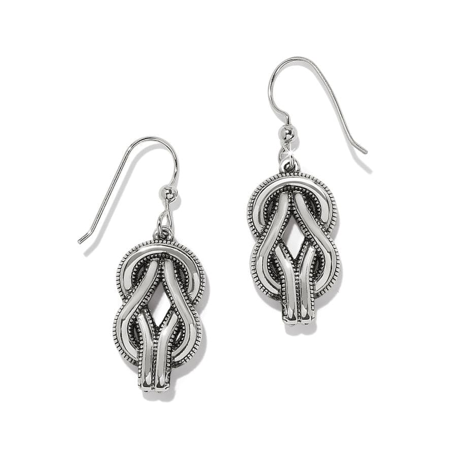 Interlok Harmony Two Tone French Wire Earrings - Image 2
