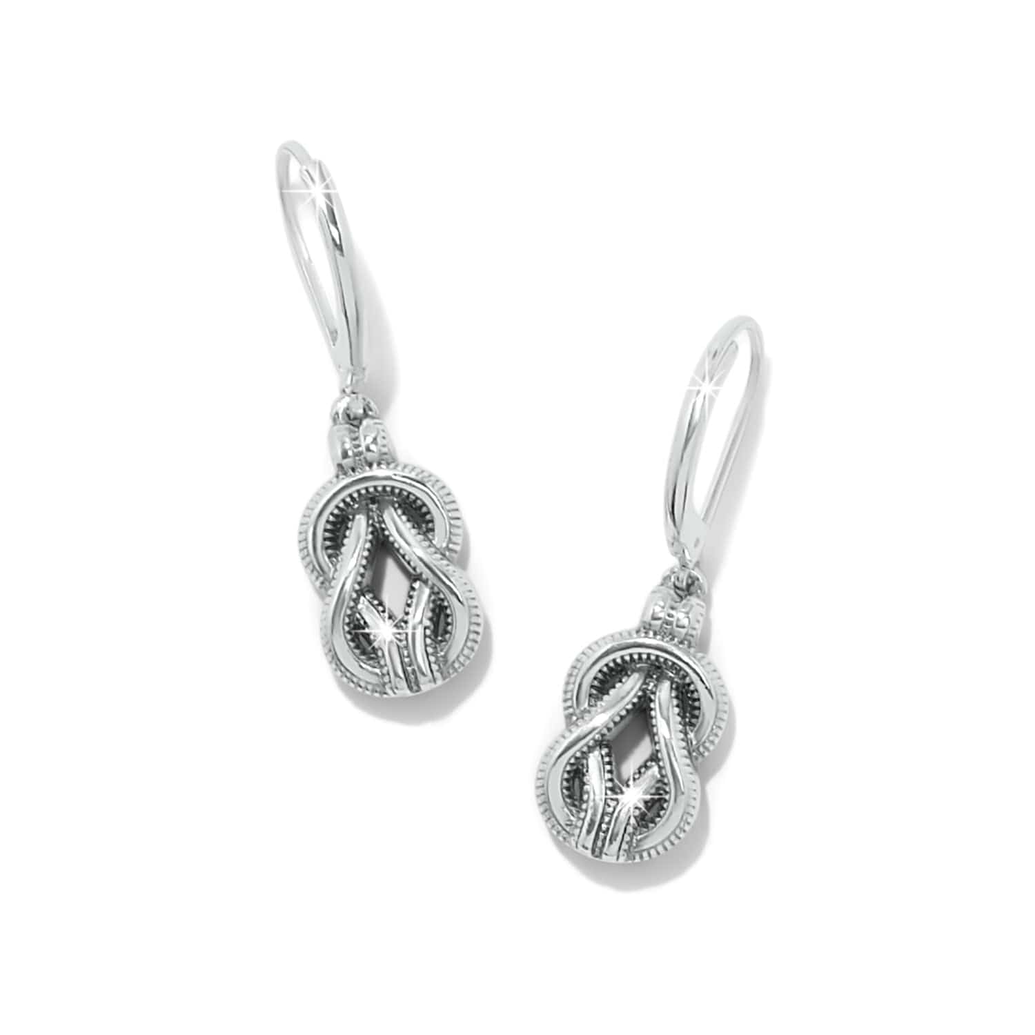 Interlok Harmony Two Tone Leverback Earrings - Image 2