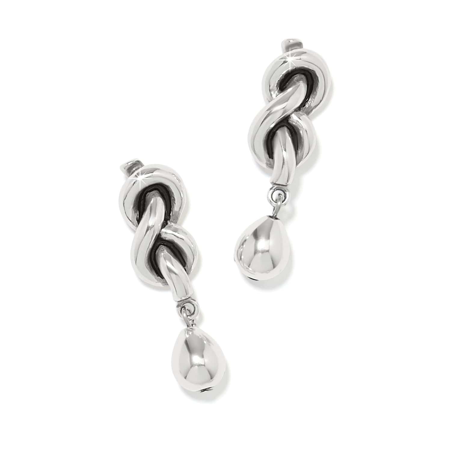 Interlok Single Knot Drop Earrings - Image 2