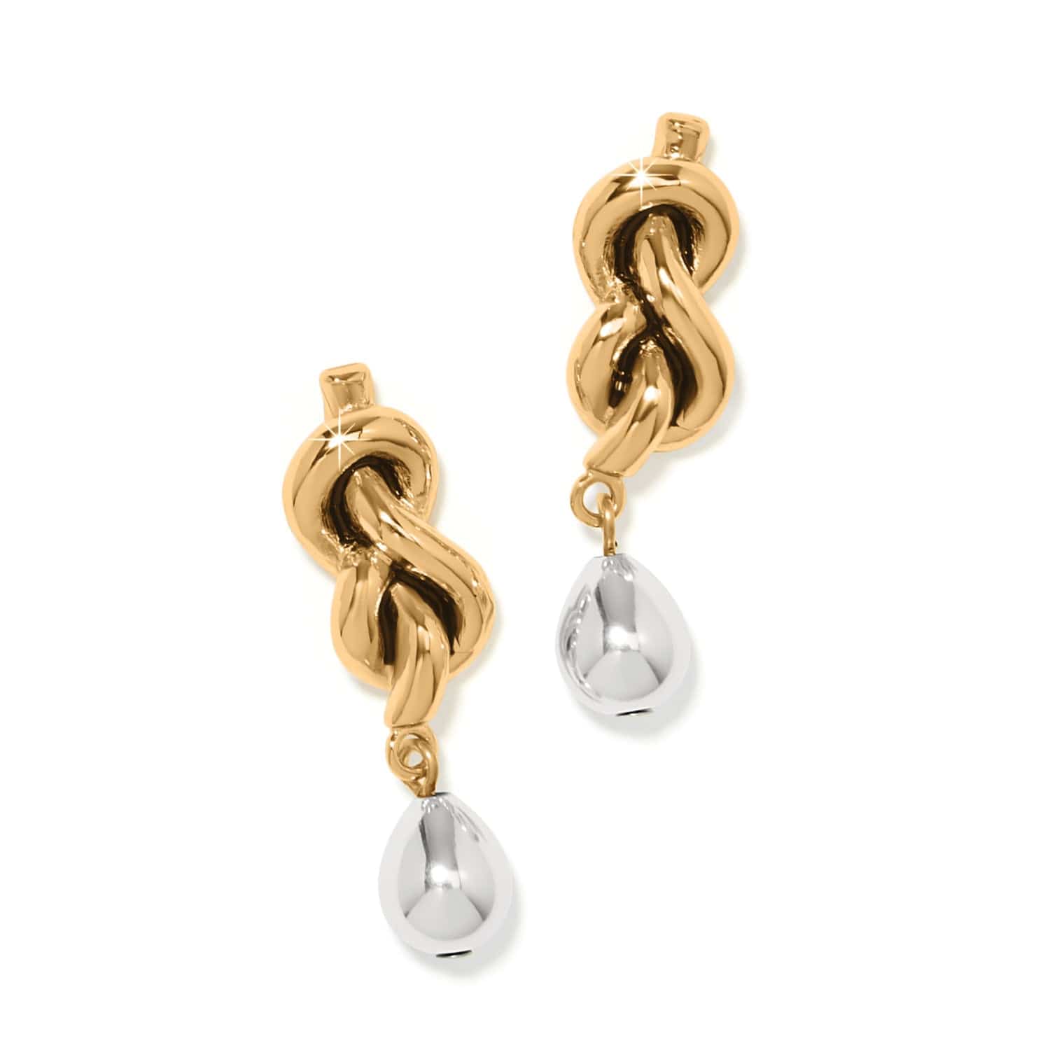 Interlok Single Knot Drop Earrings - Image 6