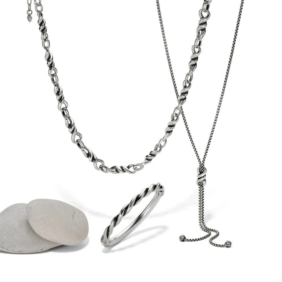 Interlok Twist Lariat Necklace - Image 4
