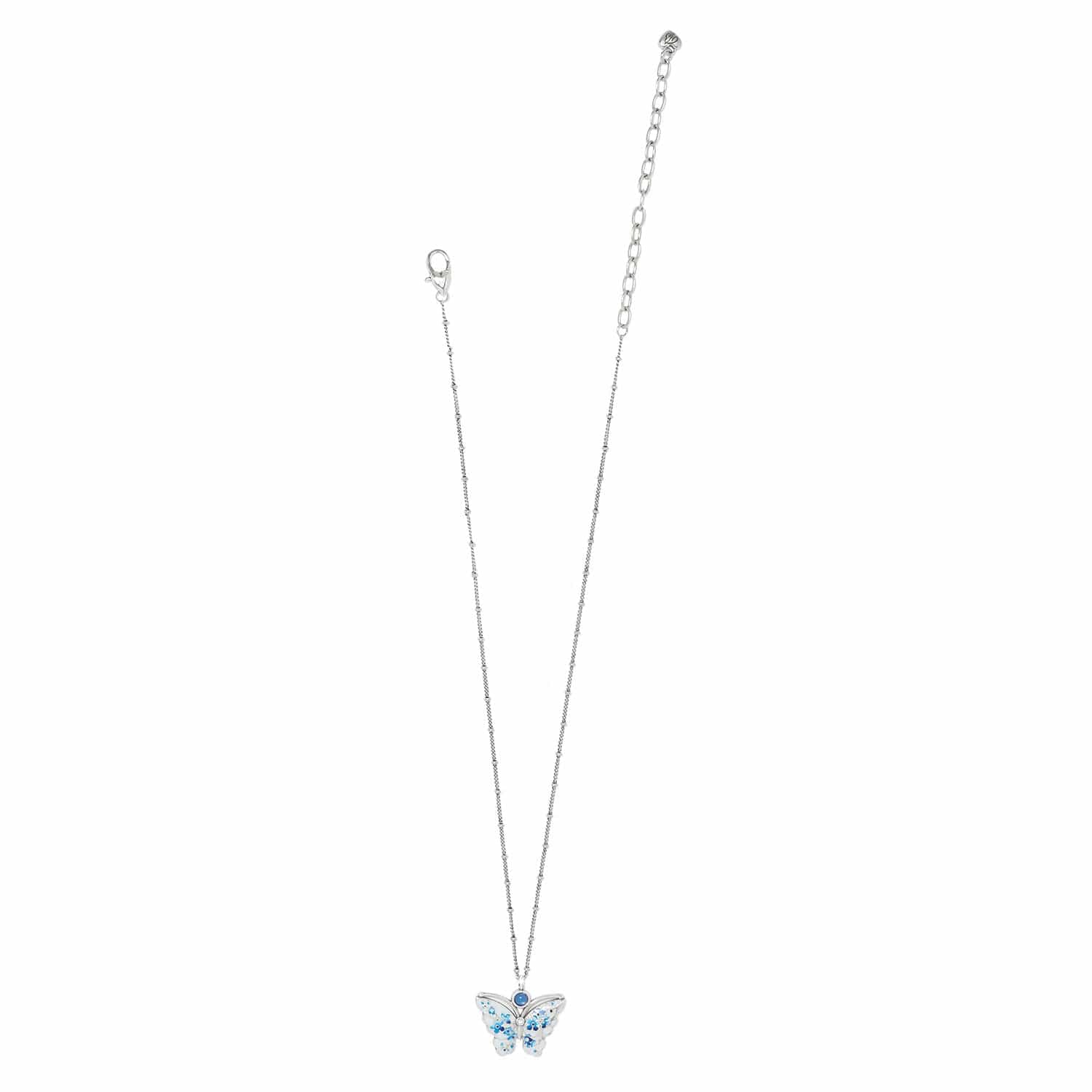Kyoto In Bloom Indigo Petite Butterfly Necklace - Image 3
