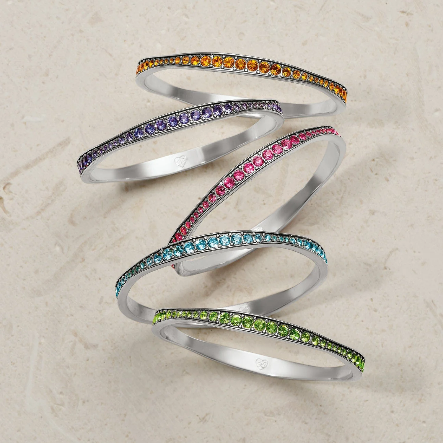 Light Hearted Crystal Bangle - Image 11