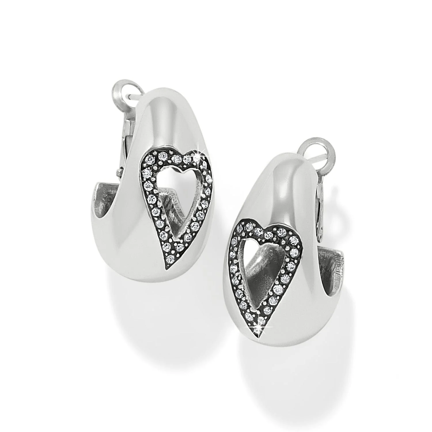 Love Messages B Simple Hoop Earrings